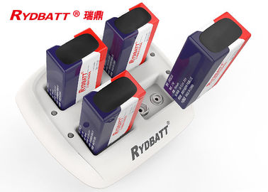 RYDBATT 4 ιονικός μπαταριών λι αυλακώσεων 6F22 φορτιστών/λι των ιονικών οδηγήσεων έξυπνος 9v φορτιστής μπαταριών λίθιου ιονικός